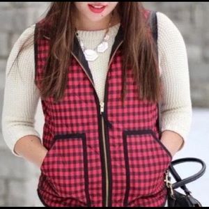 Red JCrew vest